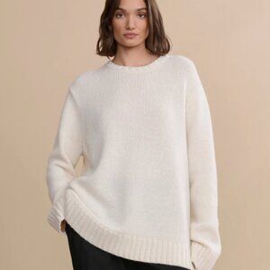 🤍Jenni Kayne Cashmere Amelia Crewneck, Ivory 🤍